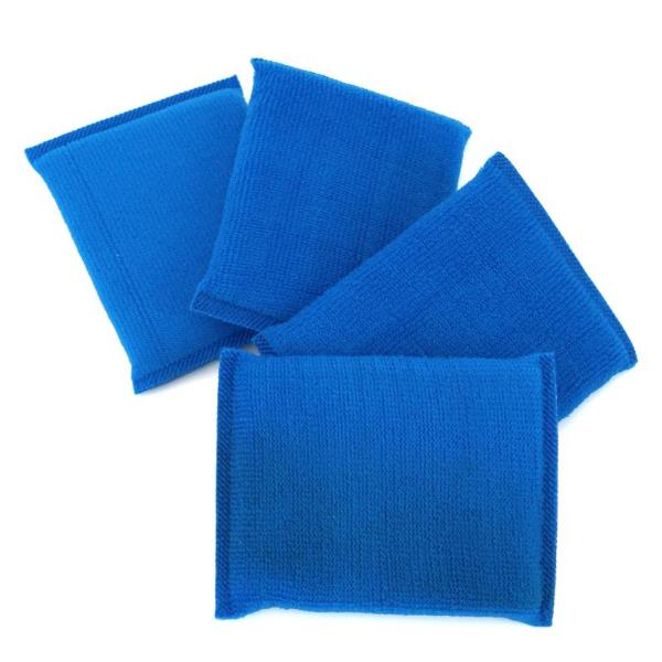 4 Pack Microfibre Sponge Pad - 9cm x 12cm