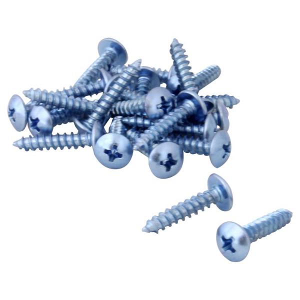 80 Pack Zinc Plated Truss Head Self Tapping Screws - 0.4cm x 2cm