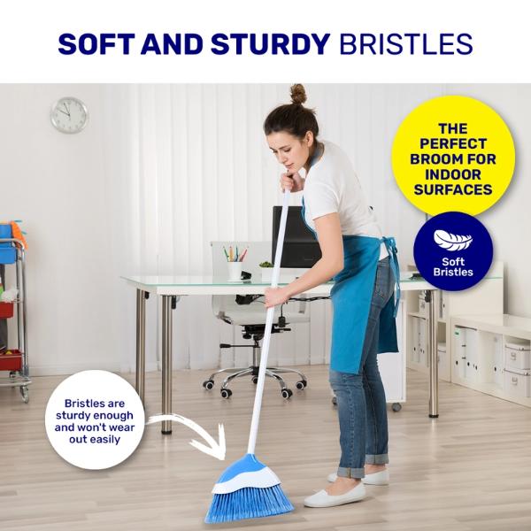 2 Pack Xtra Kleen Soft Bristles Broom - 132cm