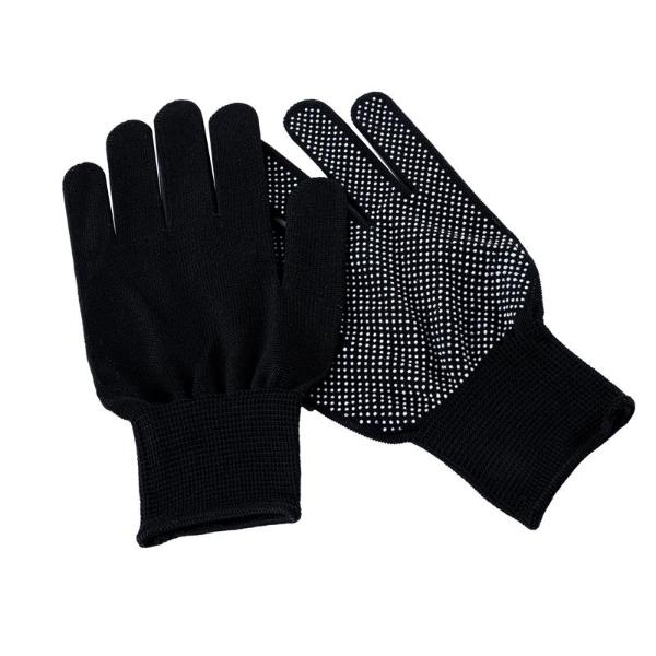 2 Pairs Black Gloves - Medium - Large