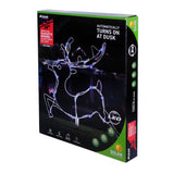 Load image into Gallery viewer, 6 Cool White Led Silhouette Stake Reindeer - 47cm x 39cm
