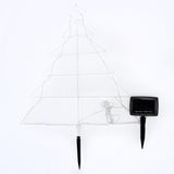 Load image into Gallery viewer, 16 Cool White Led Silhouette Stake Christmas Tree Solar Light With 1.9m Lead - 43cm x 51cm
