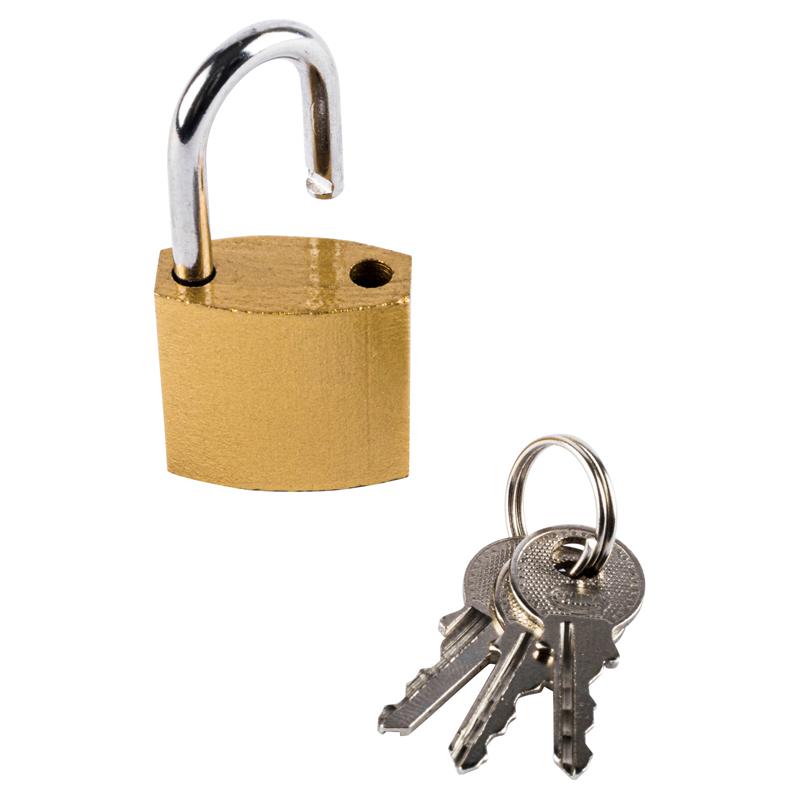 Padlock With 3 Keys - 2.5cm