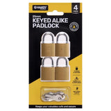 Load image into Gallery viewer, 4 Pack Padlock Keyed Alike Padlocks
