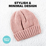 Load image into Gallery viewer, Women Rolled Cuff Ribbed Beanie
