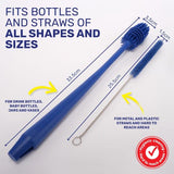 Load image into Gallery viewer, 4 Pack Xtra Kleen Metal Straw Bottle &amp; Straw Brush Set

