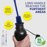 Load image into Gallery viewer, 4 Pack Xtra Kleen Metal Straw Bottle &amp; Straw Brush Set
