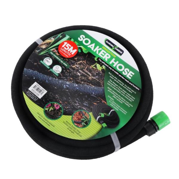 Hose Garden Soaker Eco 15m Black