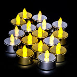 Load image into Gallery viewer, 8 Pack Flameless Metallic Led Tealight Candles
