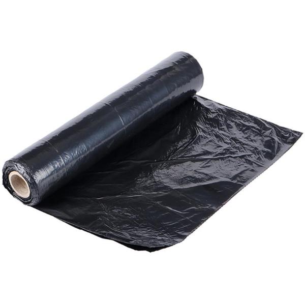 20 Pack 240L Black Bin Liner Garbage Bag - 113cm x 147cm