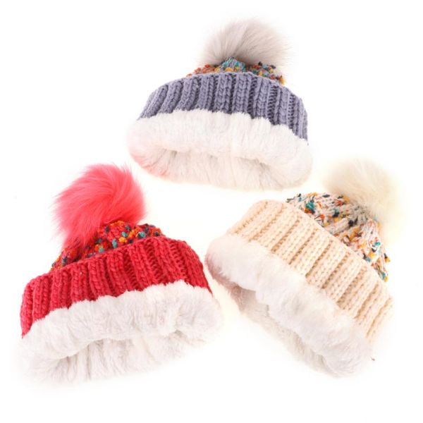 Women Soft & Cosy Heat Control Thermal Lined Multi Knit Beanie