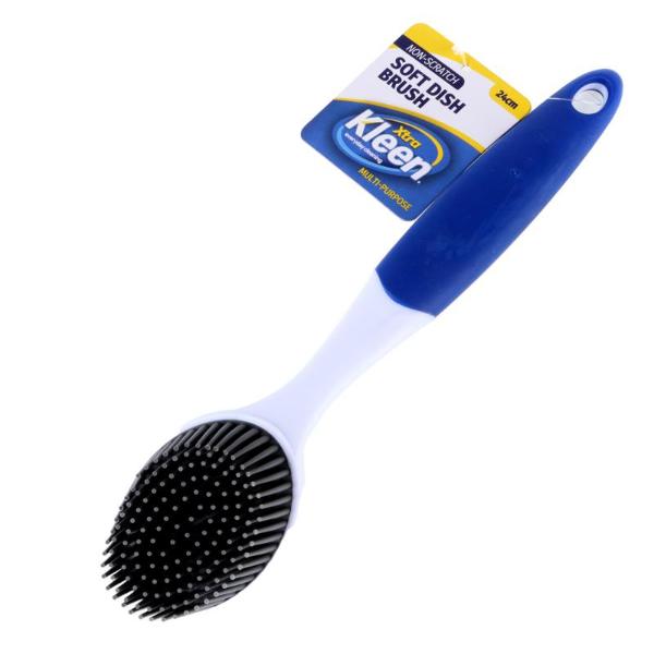 Multi Purpose TPR Bristle Non Scratch Dish Brush - 24cm