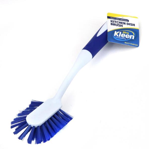 Radial Dish Brush With Soft Grip Handle - 29cm x 7cm x 6cm