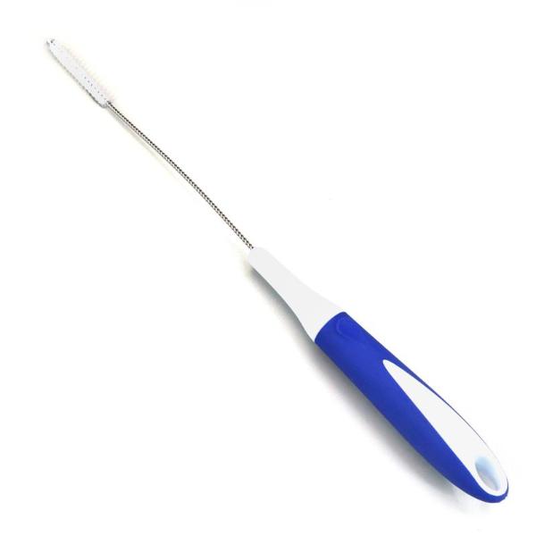 Stainless Steel Wire Core & Soft Grip Handle Straw Brush - 39.5cm x 3.2cm x 7cm