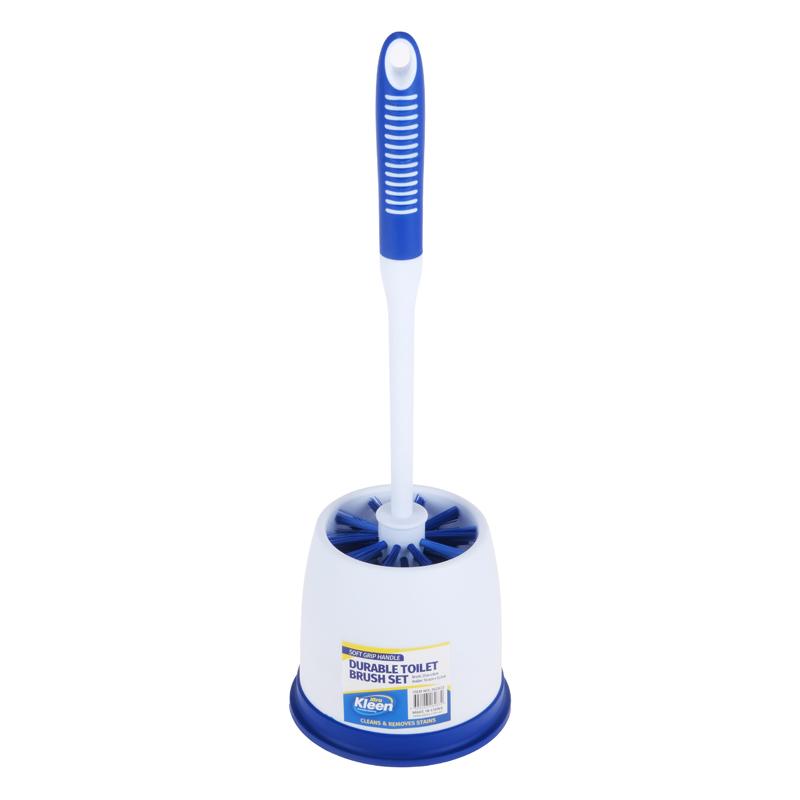 Toilet Brush With Soft Grip Handle & Holder