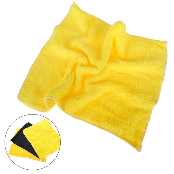 Yellow Automative Microfibre Cloth