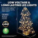 Load image into Gallery viewer, 102 Warm White Led 3D Decorative Christmas Tree - 28cm x 6cm x 40cm
