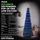 Load image into Gallery viewer, Multicolour Led Pop Up Christmas Tree - 150cm
