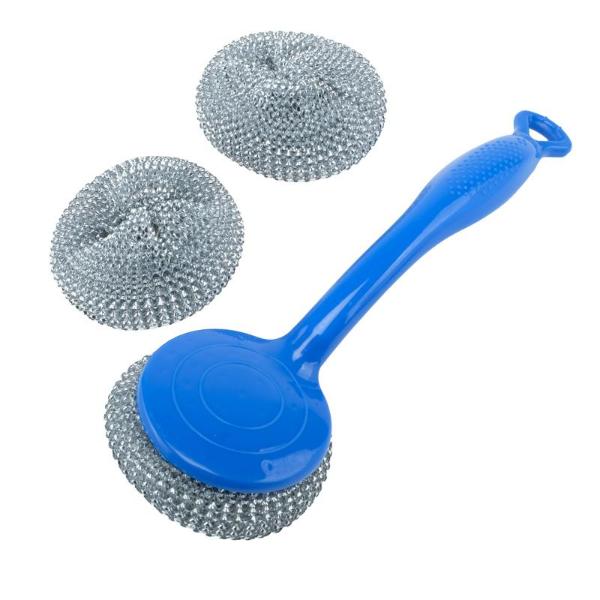 3 Pack Scourer With Handle