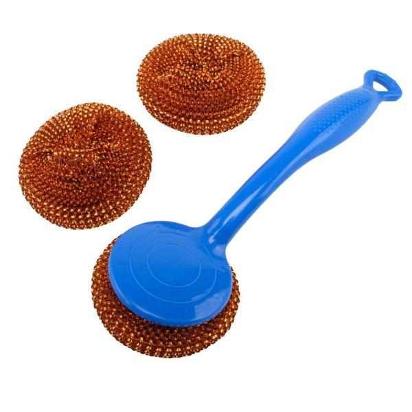 4 Pack Scourer With Handle Includes 2 Refills