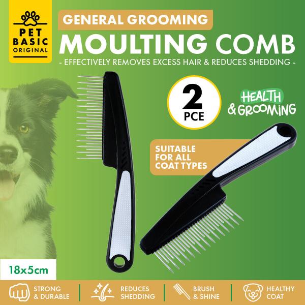 Pet Basic Moulting Comb - 18cm