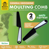 Load image into Gallery viewer, Pet Basic Moulting Comb - 18cm
