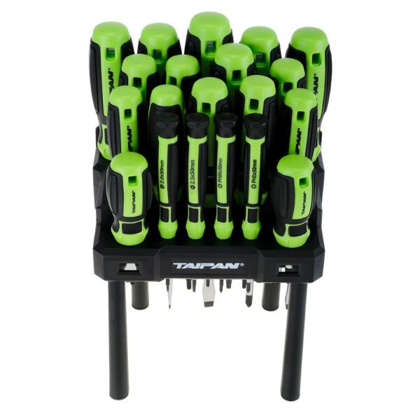 Screwdriver Set 20pcs Slotted & Phillips on Stand