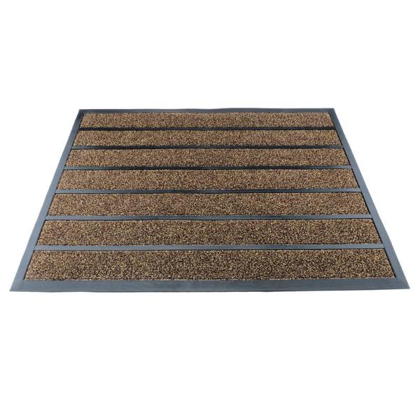 Mat Outdoor Rubber 60cm x 90cm Black / Brown Assorted in Carton