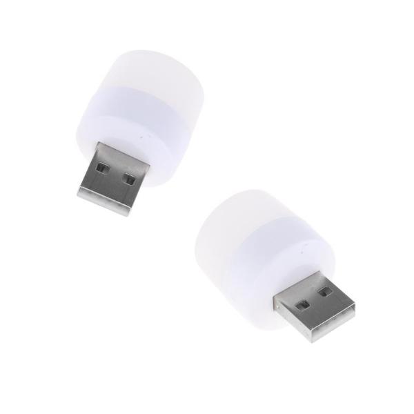 2 Pack Illuminex Mini Cool White Usb Type A Powered 1W 5V Led Lamp - 2.5cm x 3.7cm