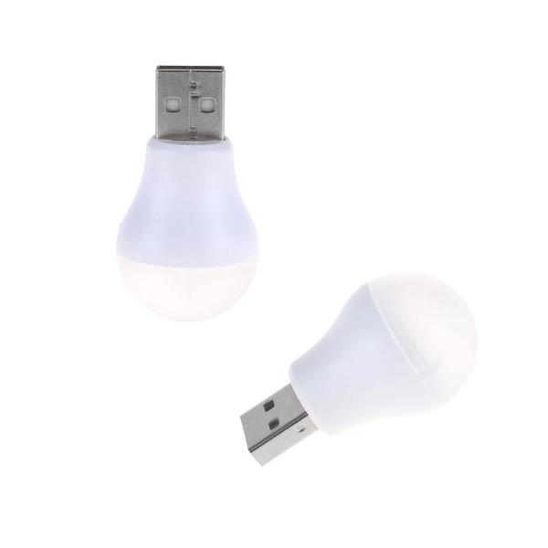 2 Pack Illuminex Mini Cool White Usb Powered 1W 5V Light Globes - 2.5cm x 4.5cm