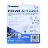 Load image into Gallery viewer, Illuminex Mini Cool White 2 Usb Ports Powered 0.6W 5V1A Light Globes - 2.5cm x 4.5cm
