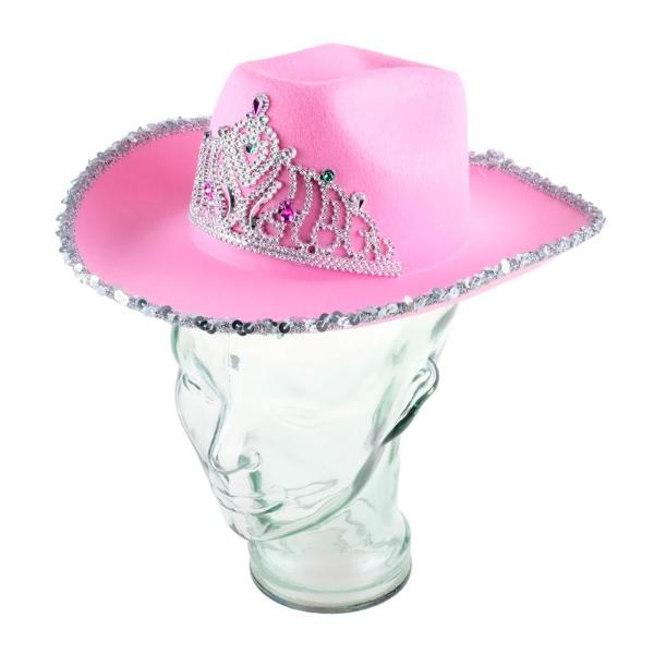 Premium Cowgirl Flocked With Tiara Craft Hat