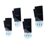 Load image into Gallery viewer, 4 Pack Black Plastic Removable Hooks - 3cm x 2cm
