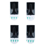 Load image into Gallery viewer, 4 Pack Black Plastic Removable Hooks - 3cm x 2cm

