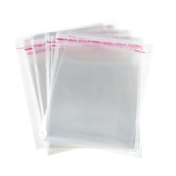 100 Pack Premium Peel & Seal Cellophane Bags - 8cm x 8cm