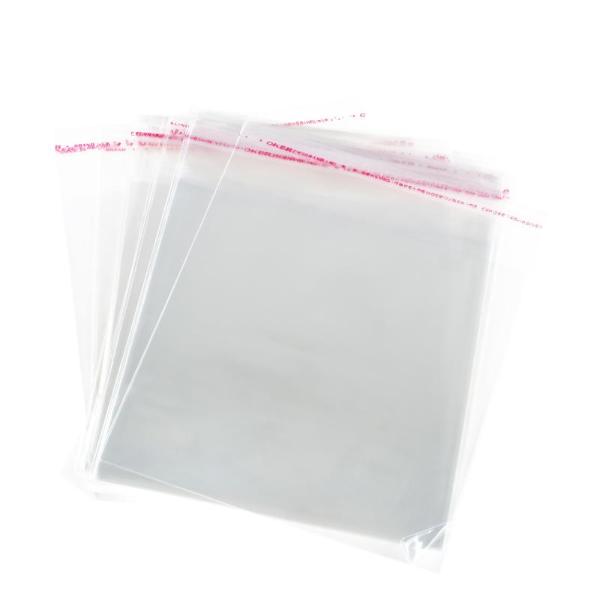 50 Pack Premium Peel & Seal Cellophane Bags - 12cm x 12cm