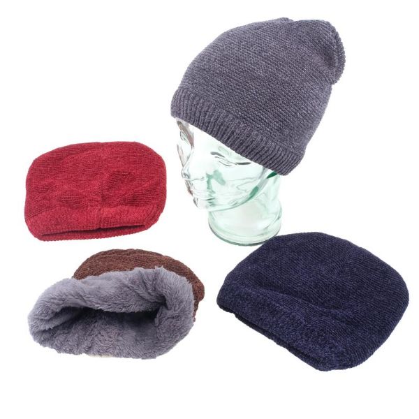 Mens Soft & Cosy Heat Control Thermal Lined Beanie