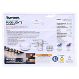Load image into Gallery viewer, 4 Pack Illuminex Battery Operated Puck Lights With Remote Control
