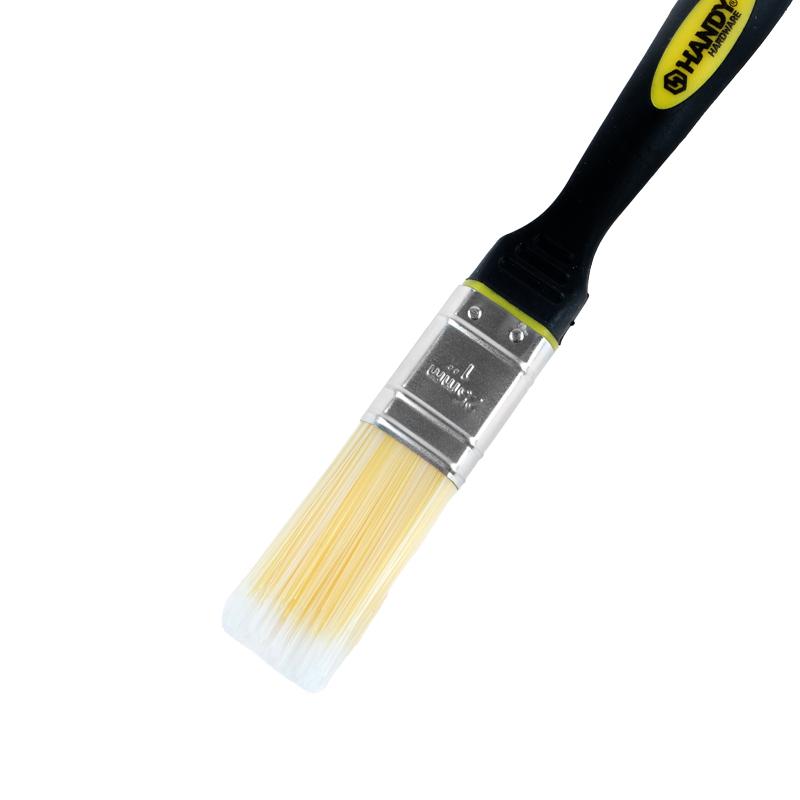 Paint Brush With Rubber Handle - 2.54cm