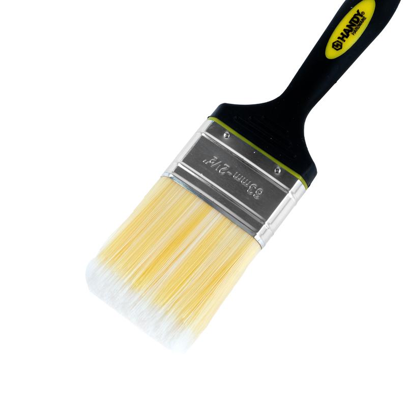 Paint Brush With Rubber Handle - 6.3cm