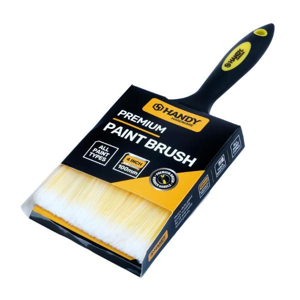 Paint Brush With Rubber Handle - 10cm