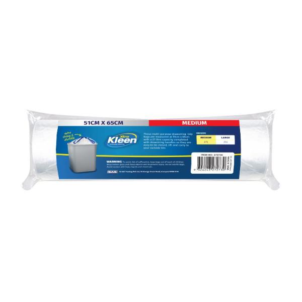 25 Pack White Medium Garbage Bin Bag