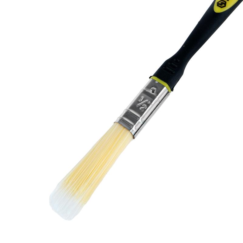 Paint Brush With Rubber Handle - 1.2cm