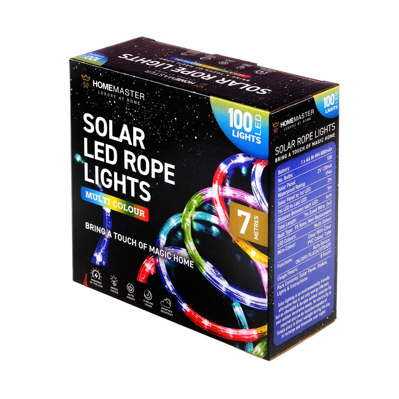 Multicolour Led Solar Rope Light - 7m