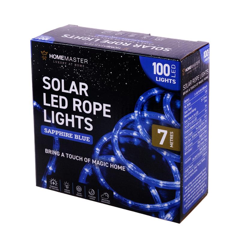 Solar Blue Lights Rope Blue Led Solar Rope Light - 700cm | The Base Warehouse