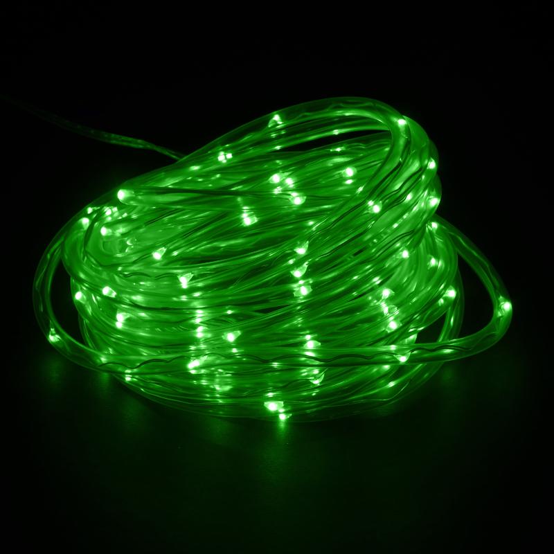 Vivid Green Led Solar Rope Light - 700cm