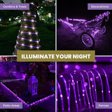 Load image into Gallery viewer, Purple Royale Led Solar Rope Light - 700cm
