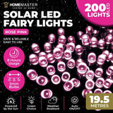 Load image into Gallery viewer, Pink Led Solar Weather Resistant Fairy Lights - 19.5m
