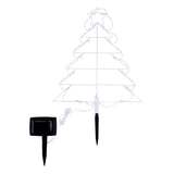 Load image into Gallery viewer, Multicolour Solar Light Led Silhouette Christmas Tree Stakes - 43cm x 51cm x 190cm
