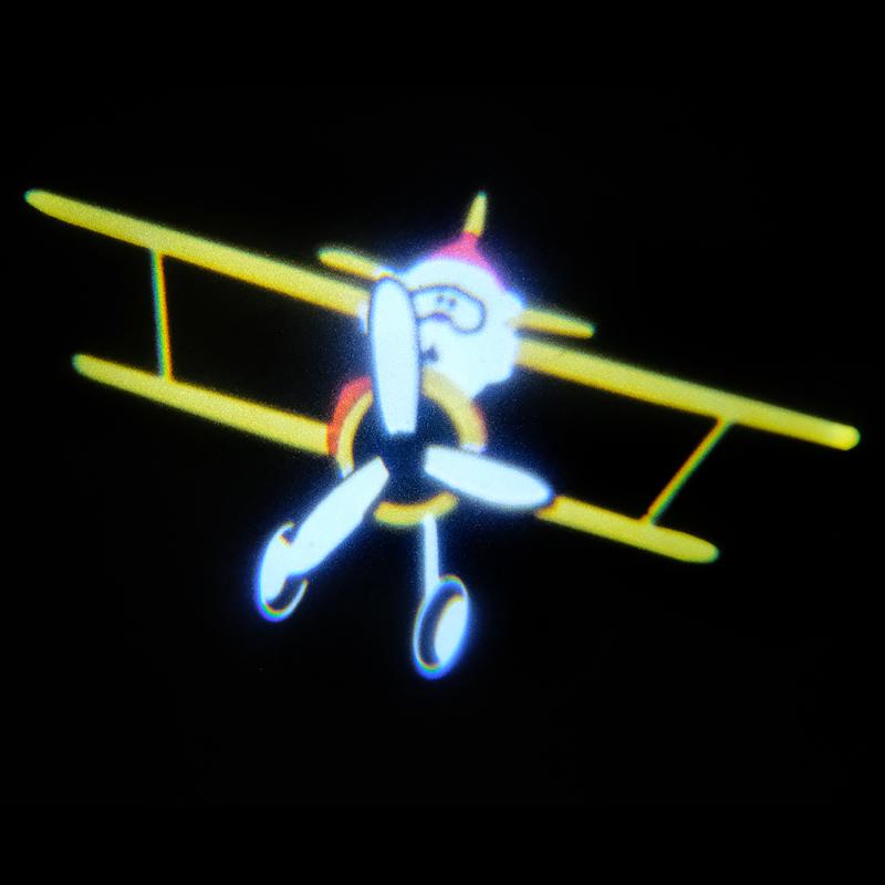 Low Voltage Led Santa In Airplane Animated Projector